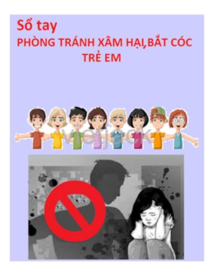 Thiết kế “Sổ tay phòng, tránh xâm hại” với các thông tin: số điện thoại hỗ trợ, cách (ảnh 1)