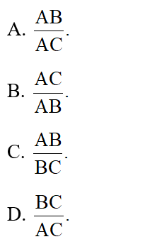 Trong tam giác ABC vuông tại A (H.4.34), tan B bằng (ảnh 2)
