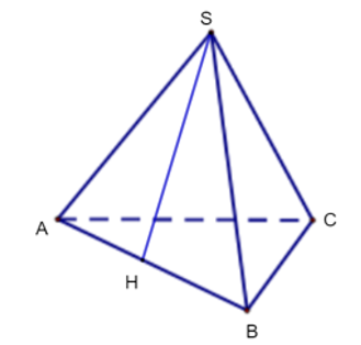 Nhà bạn Thu có một đèn trang trí có dạng hình chóp tam giác đều như Hình 10.16 (ảnh 2)