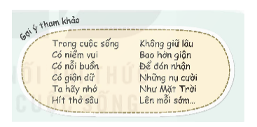 - Sáng tác thông điệp về việc kiểm soát cảm xúc và chia sẻ thông điệp với người thân, bạn bè. (ảnh 1)