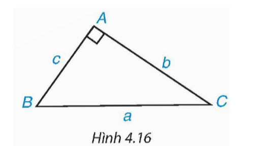 Xét tam giác ABC trong Hình 4.16.   a) Viết các tỉ số lượng giác tang (ảnh 1)