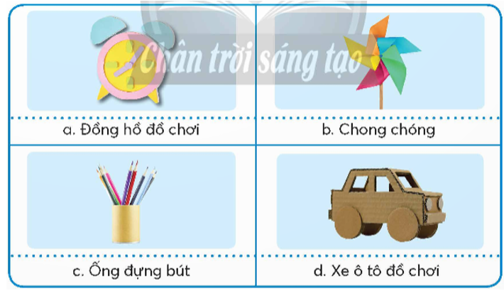 Em hãy lựa chọn một đồ dùng học tập hoặc đồ chơi đơn giản theo các gợi ý dưới đây và thiết kế sản phẩm đó. (ảnh 1)