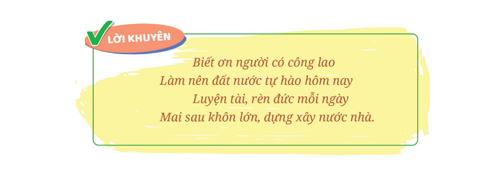 Nhắc nhở bạn bè thể hiện lòng biết ơn với những người có công với quê hương, đất nước.   (ảnh 1)