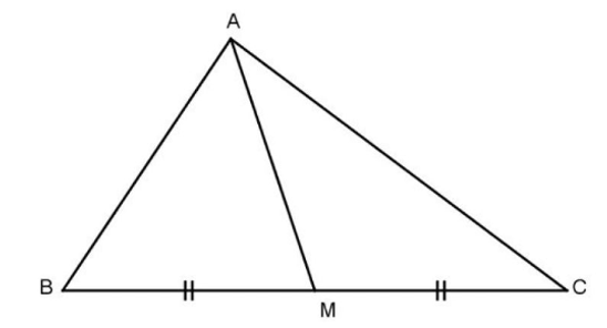 Nêu tính chất đường trung tuyến trong tam giác vuông. (ảnh 1)