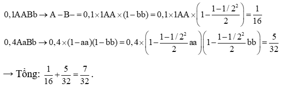 Một quần thể tự thụ phấn, thế hệ xuất phát (P) có (ảnh 4)