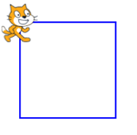 Em hãy tạo chương trình sử dụng lệnh lặp với số lần biết trước để vẽ hình vuông. (ảnh 2)