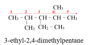 Hydrocarbon T có công thức cấu tạo:    Danh pháp thay thế của T là A. 3-ethyl (ảnh 2)