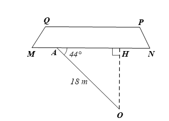 Người ta cần ước lượng khoảng cách từ vị trí O đến khu đất có dạng (ảnh 2)
