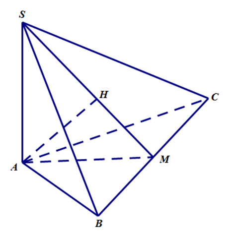 Cho khối chóp S.ABC có đáy là tam giác đều cạnh  (ảnh 1)