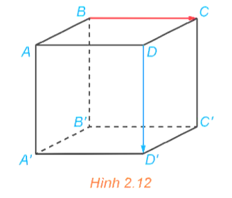 Cho hình lập phương ABCD.A'B'C'D' có độ dài mỗi cạnh bằng 1 (ảnh 1)