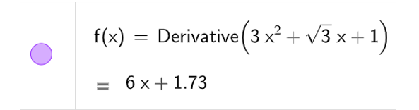 Cho các hàm số đa thức sau:  (1) ;   f(x)= 3x^2+căn 3x+1    a) Tìm đạo hàm cấp một và đạo hàm cấp hai của các hàm số trên. (ảnh 1)