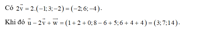 Trong không gian Oxyz, cho ba vectơ u = ( 1;8;6) (ảnh 1)