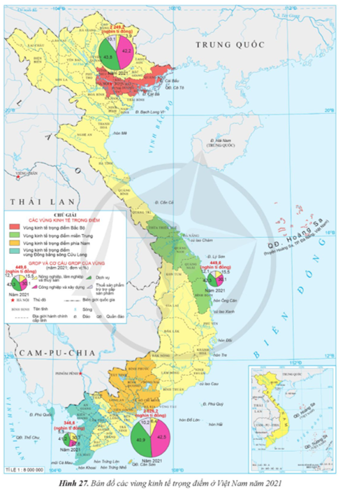 Dựa vào thông tin và hình 27, hãy trình bày các nguồn lực, thực trạng và định hướng phát triển của vùng kinh tế trọng điểm miền Trung. (ảnh 1)