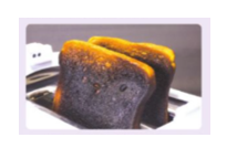 Bánh mì chuyển sang màu đen khi bị đun nóng ở nhiệt độ cao (hình 19.2). Giải thích hiện tượng trên.   (ảnh 1)