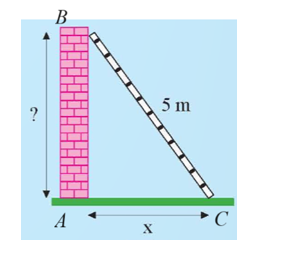 Một chiếc thang dài 5 m tựa vào bức tường như Hình 3.  a) Nếu chân thang (ảnh 2)