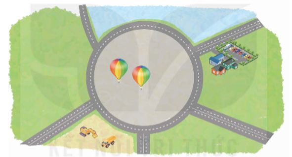 Số? Bãi thả khí cầu của một công ty có dạng hình tròn bán kính 200 m. Diện tích bãi thả khí cầu đó là   m2   (ảnh 2)