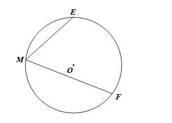 Cho hai điểm E và F nằm trên đường tròn (O). Có bao nhiêu góc nội tiếp chắn cung EF? (ảnh 1)