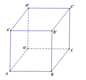 Trong không gian Oxyz, cho hình hộp OABC.O'A'B'C' có A(1; 1; −1) (ảnh 1)