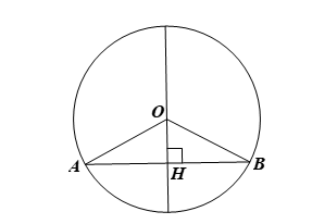 Chứng minh trong một đường tròn:  a) Đường kính vuông góc với một dây thì đi qua trung điểm của dây ấy; (ảnh 1)