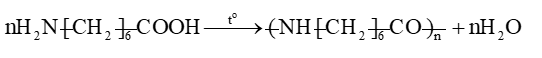 Viết phương trình hoá học của phản ứng trùng ngưng tổng hợp polyenanthamide từ 7 – aminoheptanoic acid (ω-aminoenanthic acid). (ảnh 1)