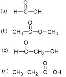 Chỉ ra những chất có đặc điểm cấu tạo tương tự cấu tạo của acetic acid trong các chất sau: (ảnh 1)