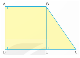 b) Chu vi hình chữ nhật ABED. (ảnh 1)