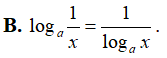 Cho 0 < a khác 1, 0 < b khác 1, x và y là hai số dương (ảnh 2)