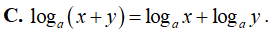 Cho 0 < a khác 1, 0 < b khác 1, x và y là hai số dương (ảnh 3)