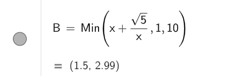Tìm giá trị lớn nhất và giá trị nhỏ nhất của các hàm số sau:  c) y= x+ căn 5/x  trên đoạn [1; 10]; (ảnh 2)