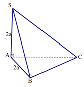 Cho hình chóp S.ABC có SA vuông góc (ABC), SA = AB (ảnh 1)