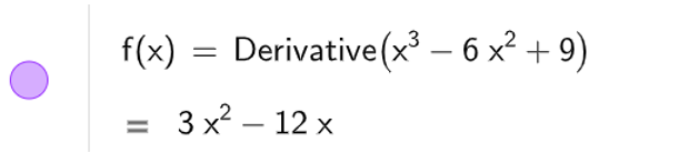 Cho các hàm số đa thức sau:   (2) y = x3 – 6x2 + 9;     a) Tìm đạo hàm cấp một và đạo hàm cấp hai của các hàm số trên. (ảnh 1)