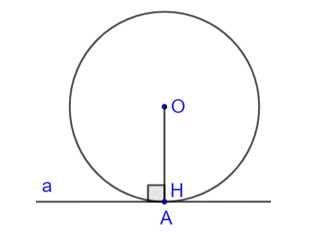 Cho đường thẳng a và điểm O. Gọi H là chân đường vuông (ảnh 3)