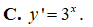 Đạo hàm của hàm số y = 3^x là (ảnh 4)