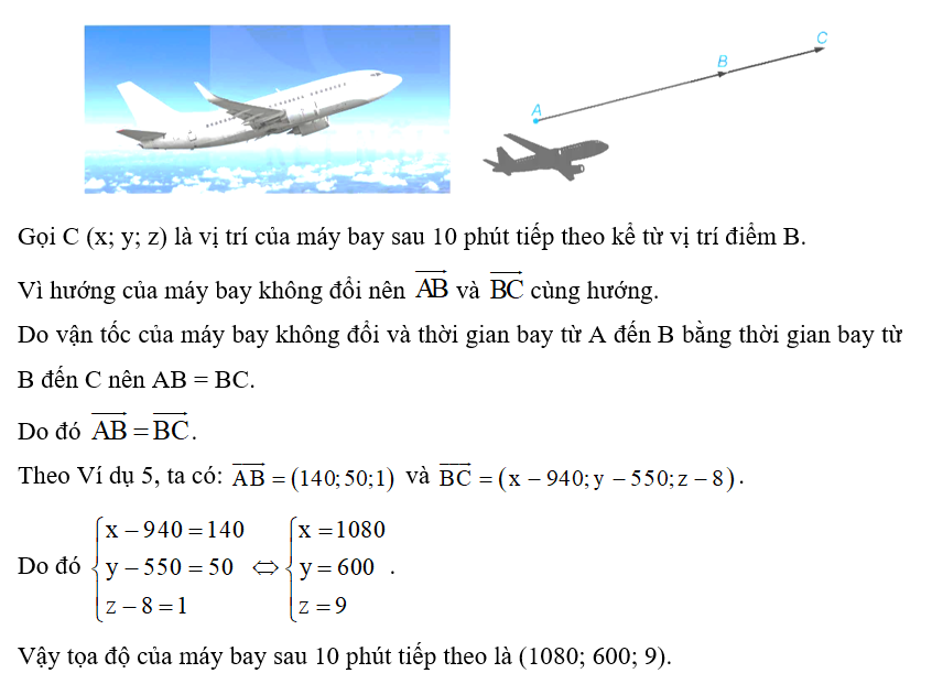 Với các giả thiết như trong Ví dụ 5, hãy xác định tọa độ của chiếc (ảnh 1)