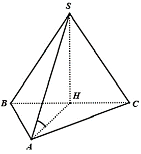 Cho hình chóp S.ABC có đáy là tam giác đều. Hình chiếu (ảnh 1)