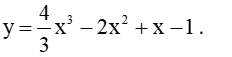 Xét dấu y' rồi tìm khoảng đồng biến, nghịch biến của hàm số y= 4/3x^3-2x^2+x-1 (ảnh 1)