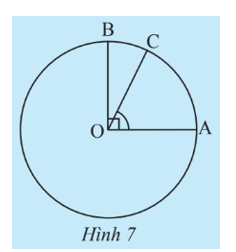 Cho OA và OB là hai bán kính vuông góc với nhau của đường tròn (O), C là (ảnh 1)