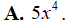 Hàm số y = x^5 có đạo hàm cấp 2 là (ảnh 1)