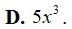 Hàm số y = x^5 có đạo hàm cấp 2 là (ảnh 4)