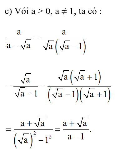 Trục căn thức ở mẫu các biểu thức sau:  a) ;4- 2 căn bậc hai 6 / căn bậc hai 48 (ảnh 2)