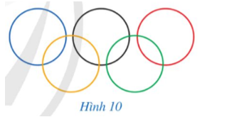 Bạn Đan vẽ năm vòng tròn minh họa cho biểu tượng của Thế vận hội Olympic như ở Hình 10. (ảnh 1)