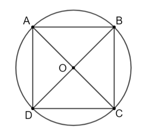 Cho AB là một dây bất kì (không phải là đường kính) của đường tròn (O; 4 cm).  (ảnh 1)