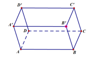 Cho hình hộp ABCD.A'B'C'D'. Chứng minh rằng: vectơ BB'- vectơ C'B'-vectơ D'C'= vectơ B'D ' . (ảnh 1)