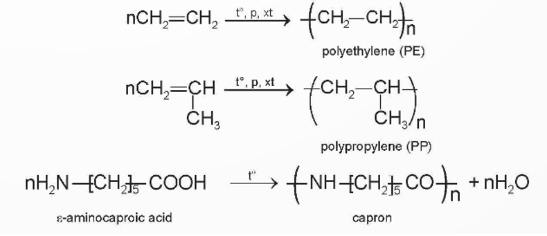 Từ Ví dụ 1, cho biết đặc điểm cấu tạo giống nhau của các polymer. (ảnh 1)