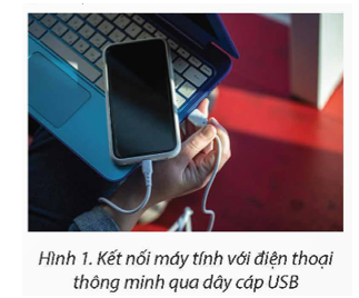 Thực hiện kết nối máy tính với điện thoại thông minh để: a) Sao chép một tệp từ bài hát từ máy tính sang điện thoại thông minh. b) Sao chép một tệp hình ảnh từ điện thoại thông minh sang máy tính c) Sao lưu toàn bộ dữ liệu của điện thoại thông minh sang máy tính. (ảnh 1)