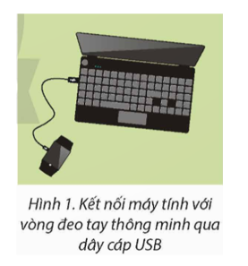 Để máy tính hiển thị thông tin từ vòng đeo tay thông minh và thiết bị thực tế ảo, em cần thực hiện thao tác gì? (ảnh 1)