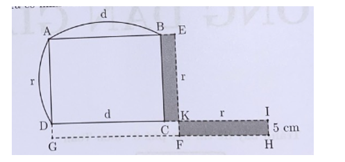 Một hình chữ nhật có chu vi là 160 cm. Sau khi tăng chiều dài và chiều rộng thêm cùng một (ảnh 1)