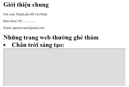 Em hãy tạo thêm một khung để nhúng trang web www.learnpython.org vào trong mục Những trang web thường ghé thăm. (ảnh 1)