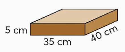 Chọn ý trả lời đúng.   Một chiếc hộp có dạng hình hộp chữ nhật với các kích thước đã cho như hình bên. a) Diện tích xung quanh của hộp là: (ảnh 1)