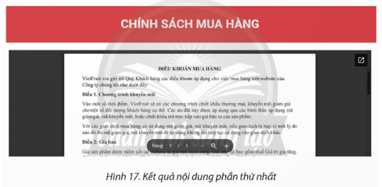 Thiết kế nội dung trang Chính sách cho trang web chủ để bán hàng, thông tin (ảnh 4)